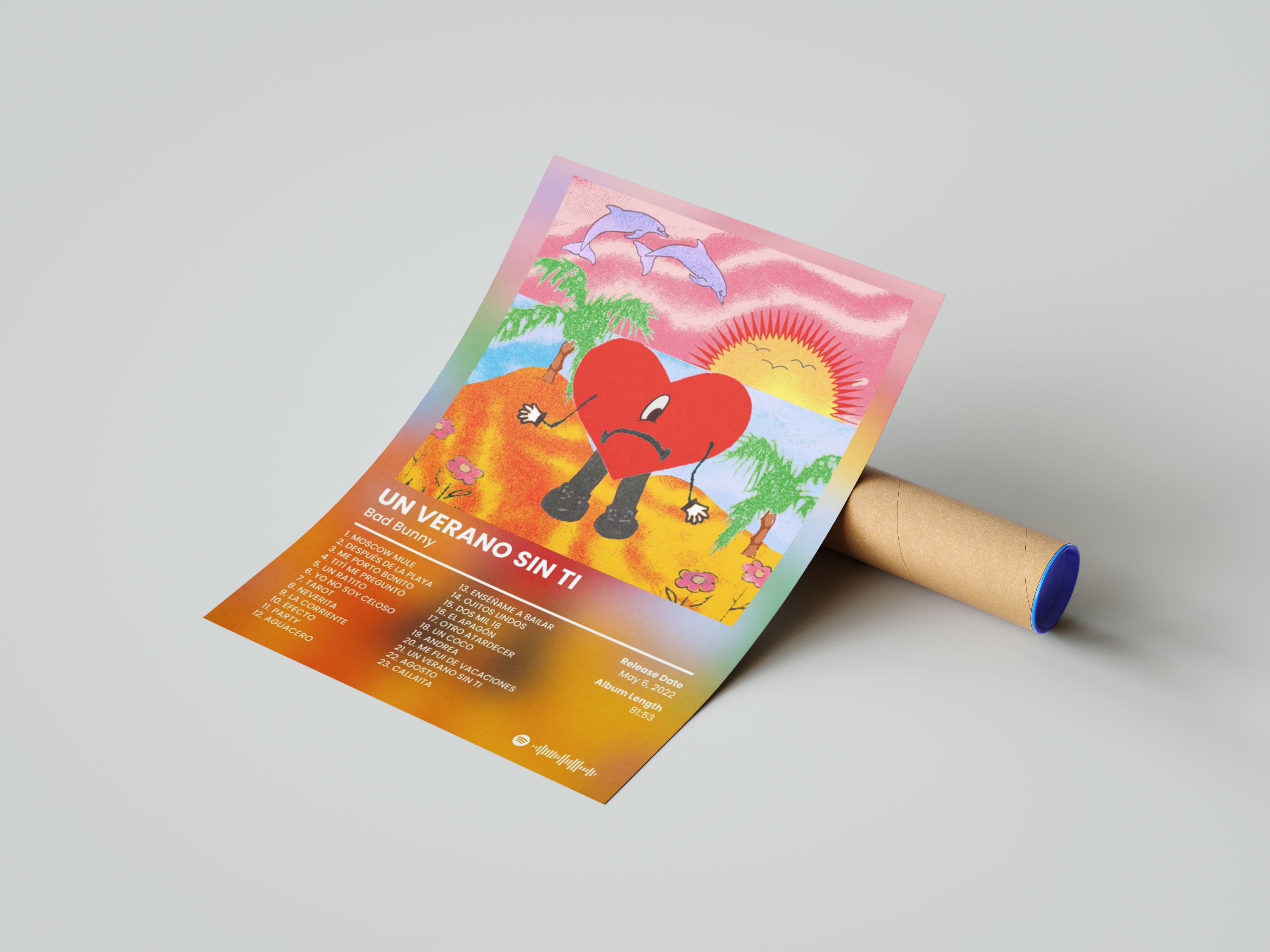 Bad Bunny 'Un Verano Sin Ti' Album Poster | Hype Posters