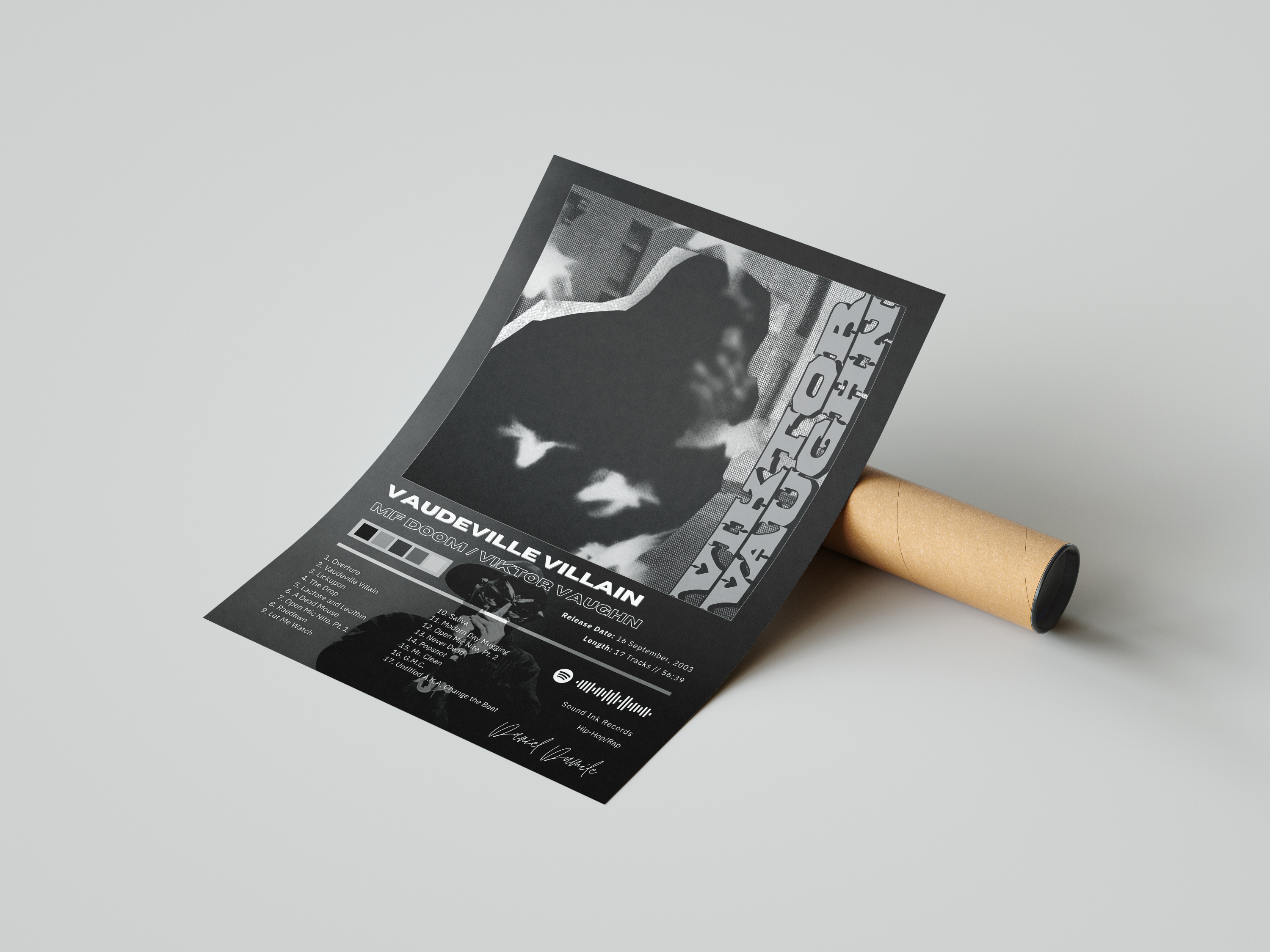 MF DOOM 'Vaudeville Villain' Album Poster | Hype Posters