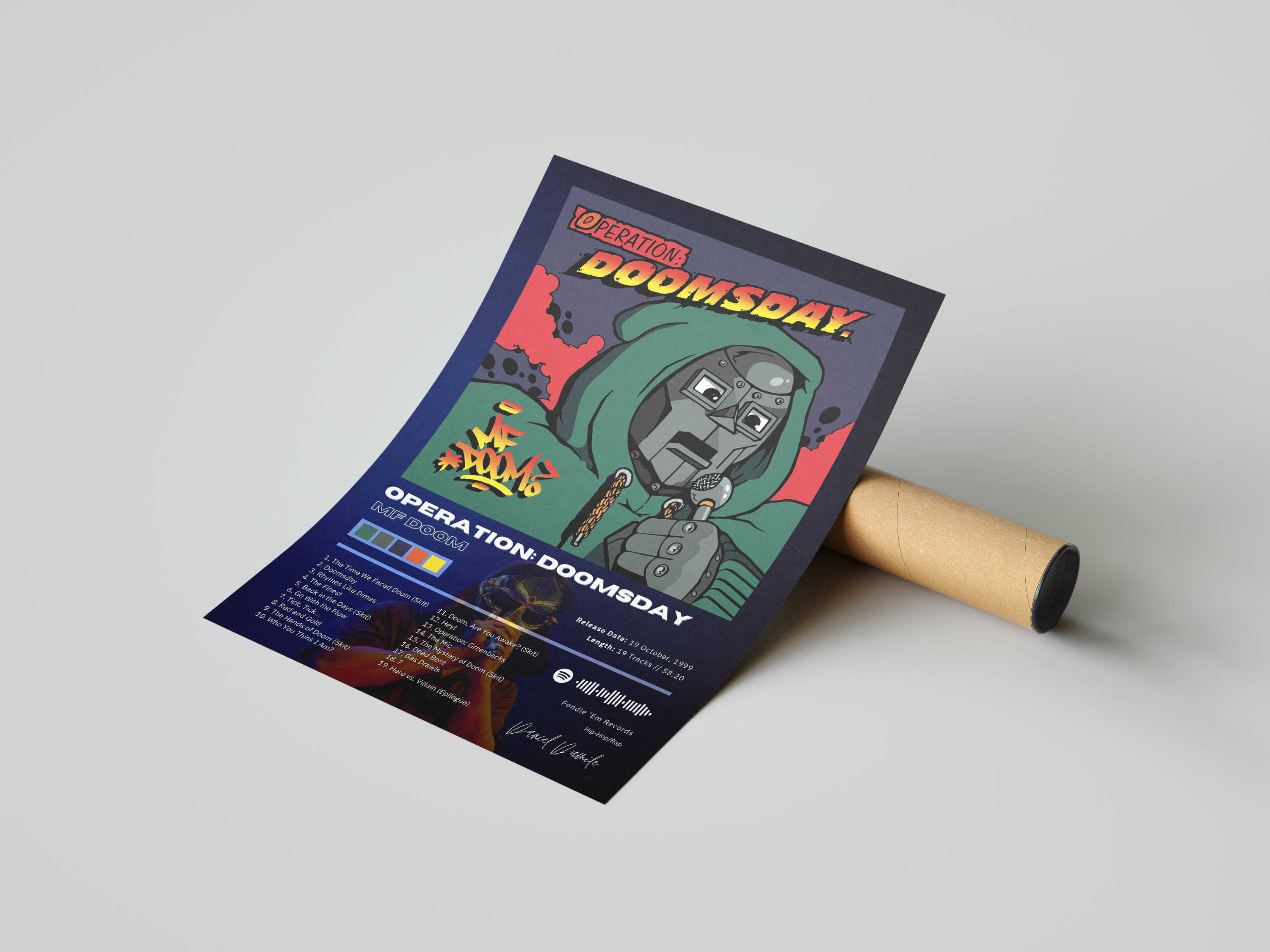 MF DOOM 'Operation: Doomsday' Album Poster | Hype Posters