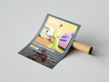 J Balvin 'Summer Vacation' Album Poster | Hype Posters