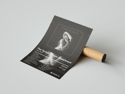 Taylor Swift 'The Tortured Poets Department' Album Poster | Hype Posters