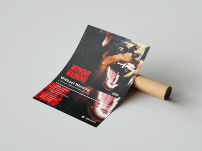 21 Savage 'Without Warning' Album Poster | Hype Posters