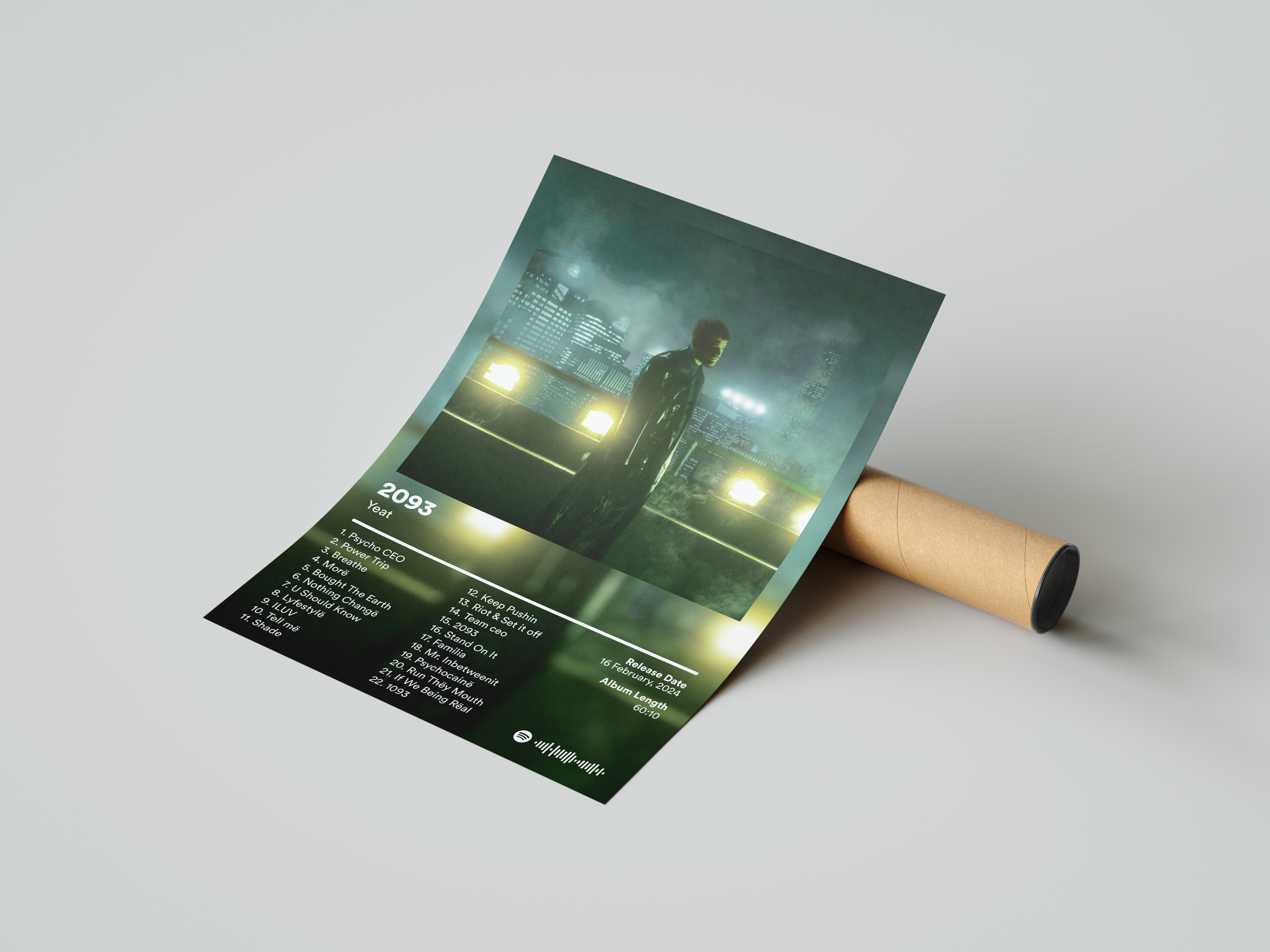 Yeat '2093' Album Poster | Hype Posters