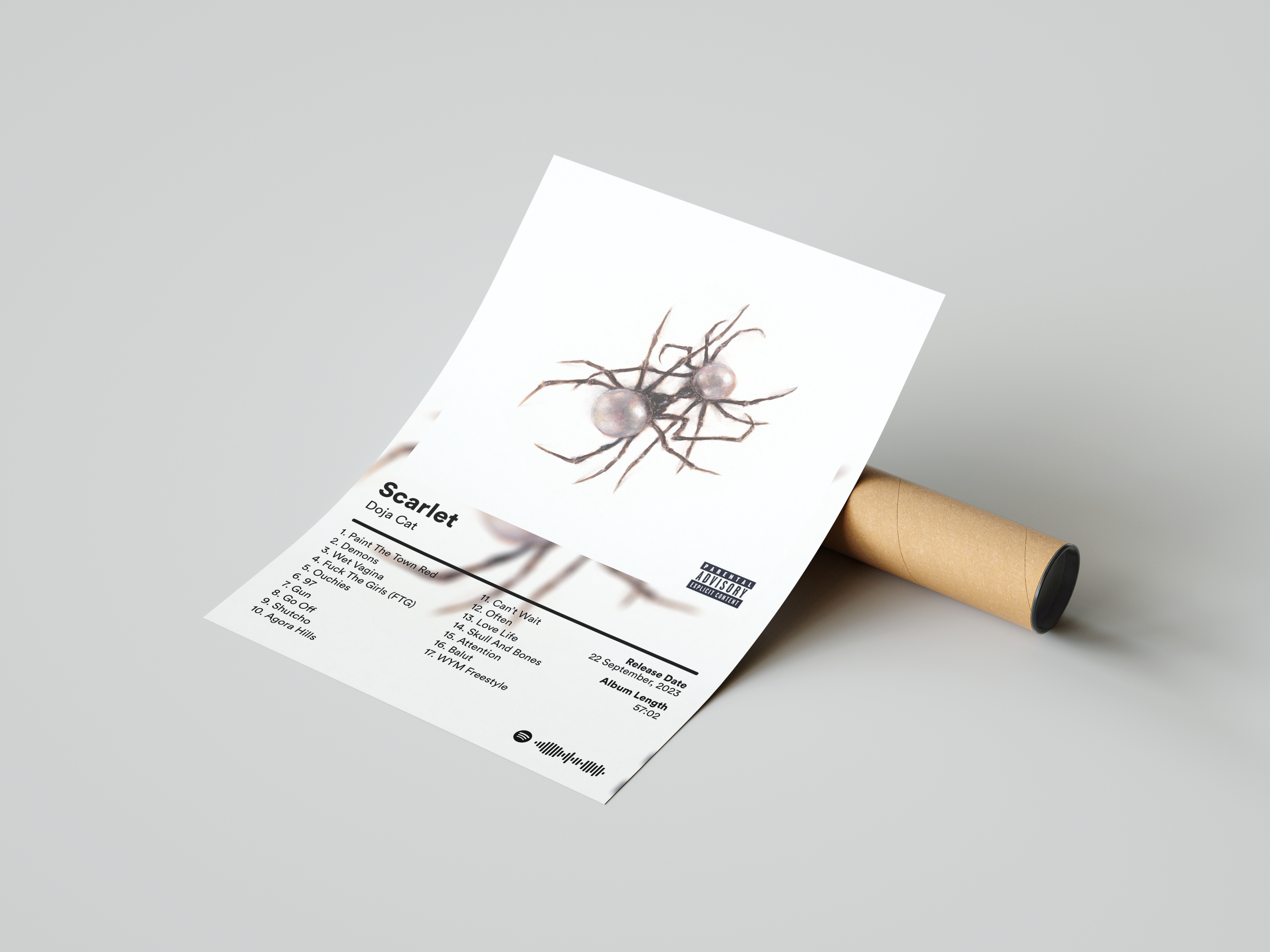 Doja Cat 'Scarlet' Album Poster | Hype Posters