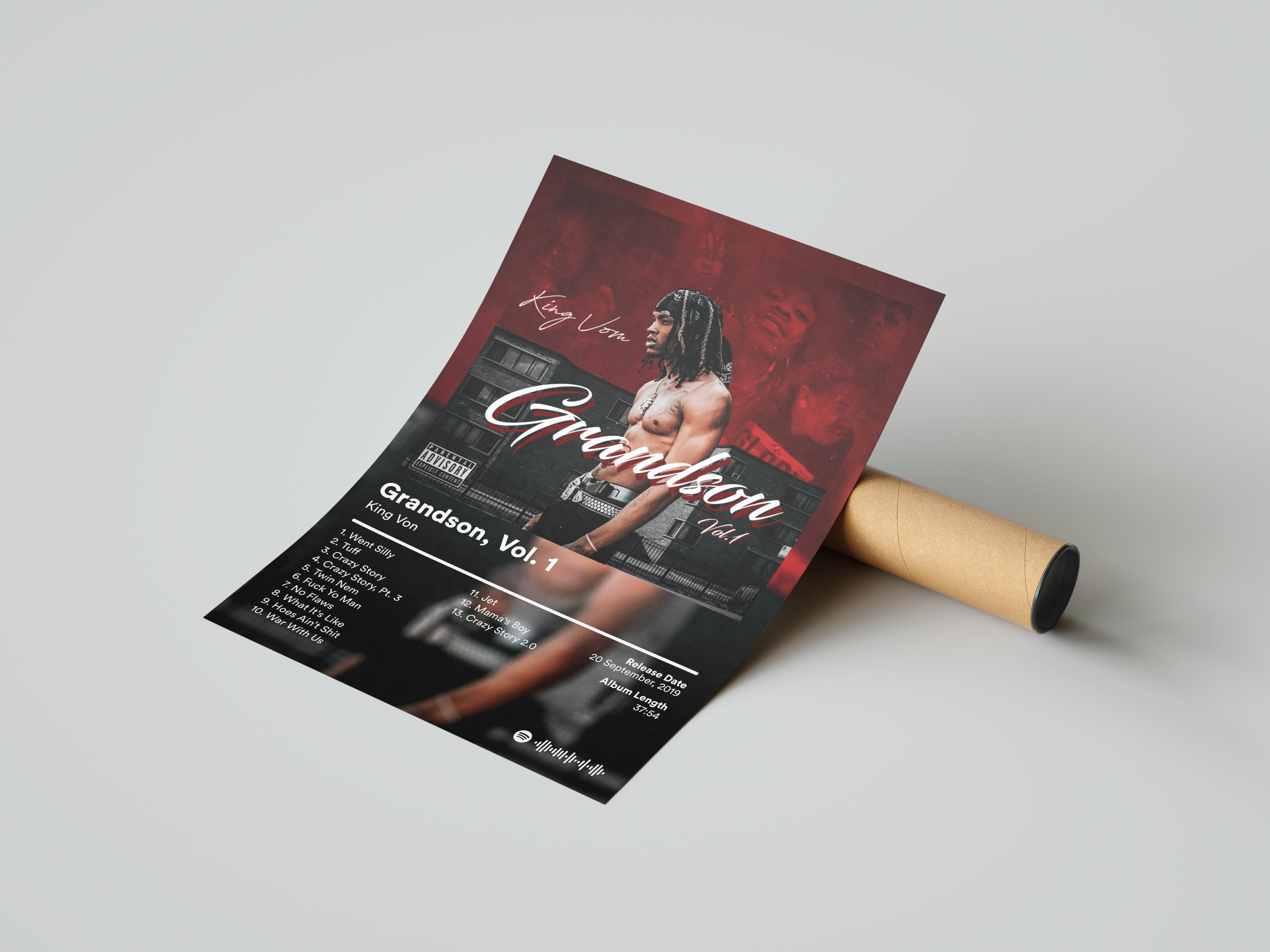 King Von 'Grandson Vol. 1' Album Poster | Hype Posters