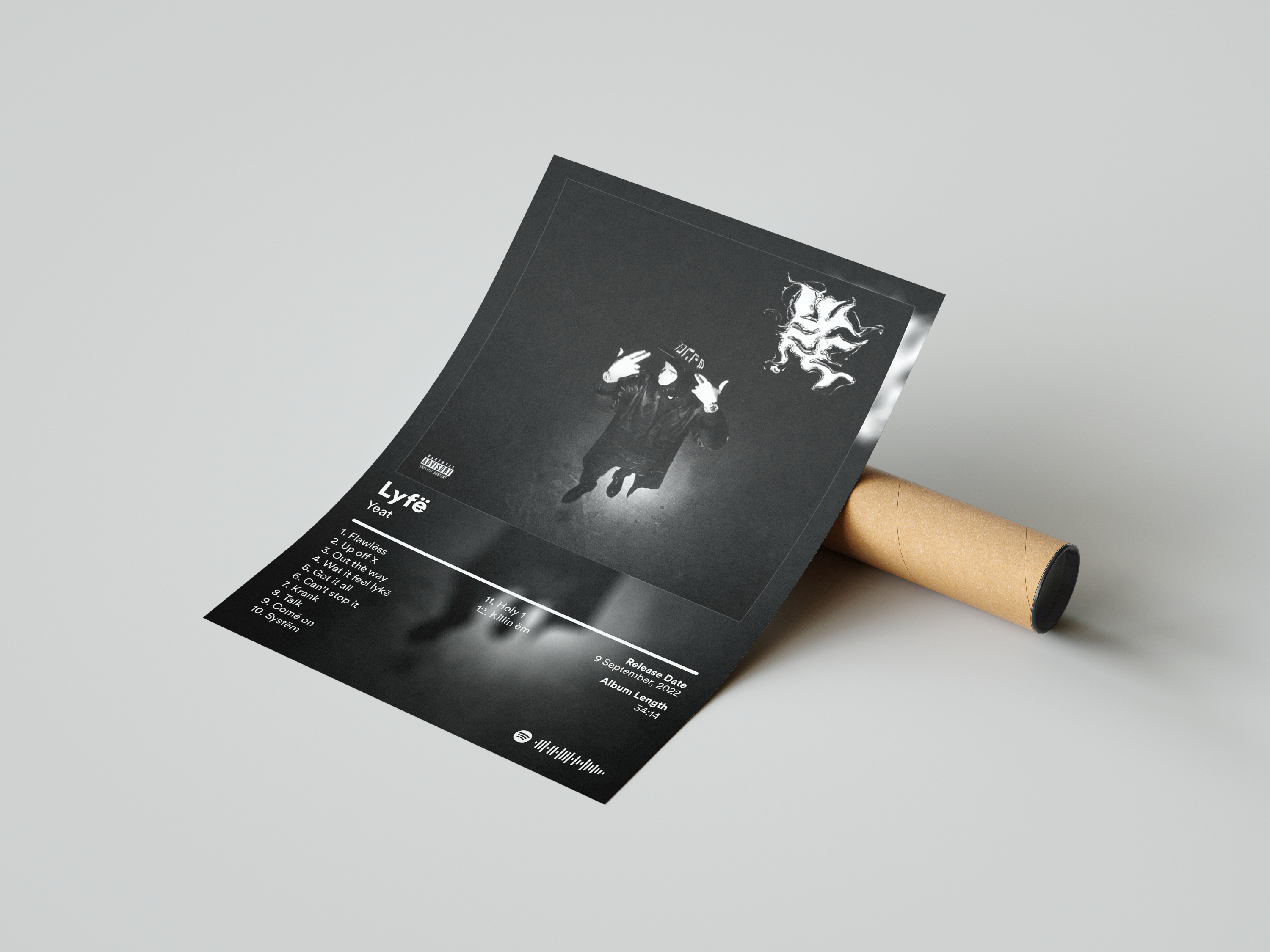 Yeat 'Lyfë' Album Poster | Hype Posters