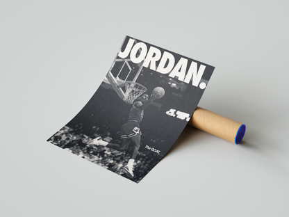 Michael Jordan 'The Goat' Poster | Hype Posters