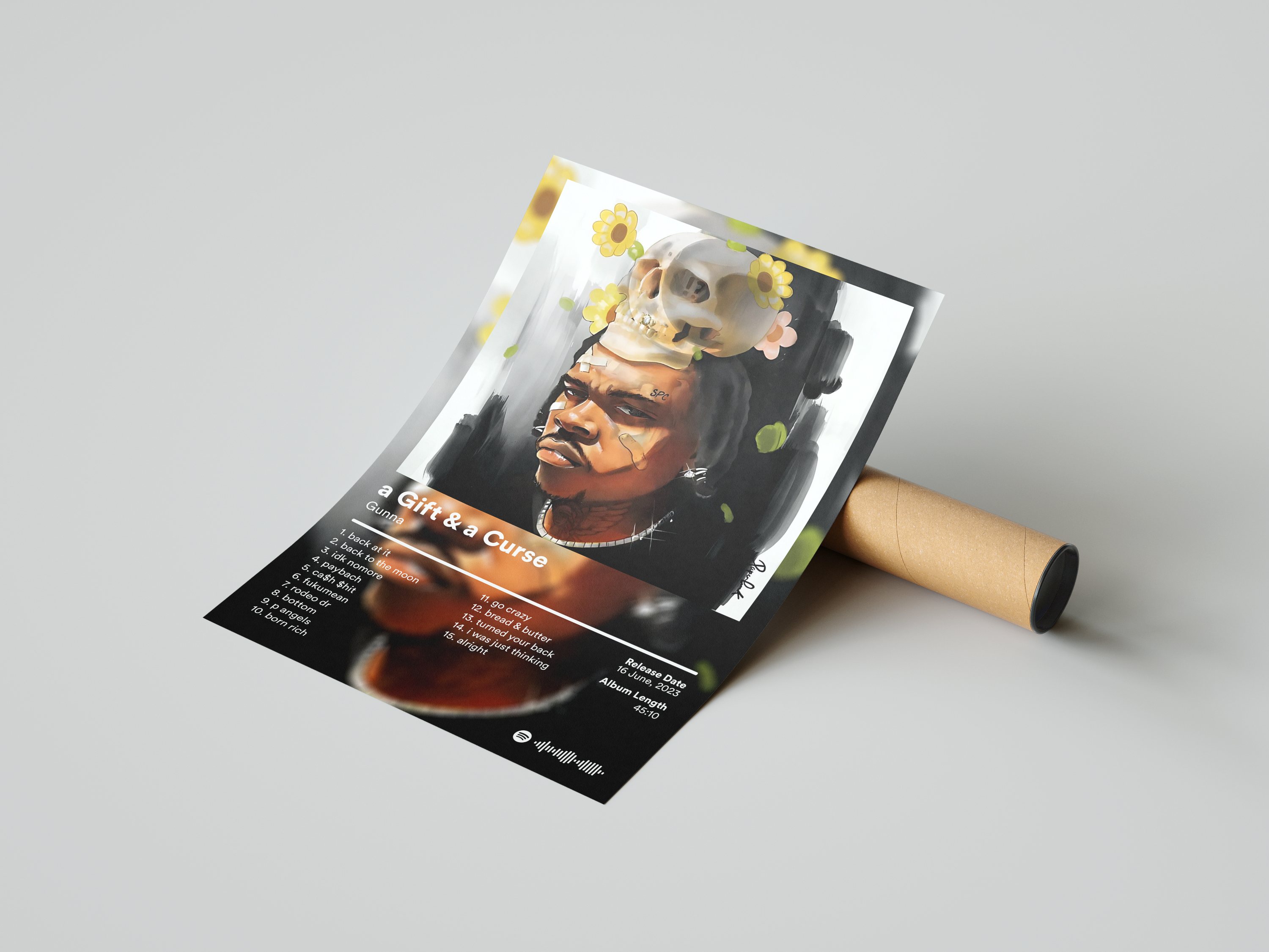 Gunna 'a Gift & a Curse' Album Poster | Hype Posters