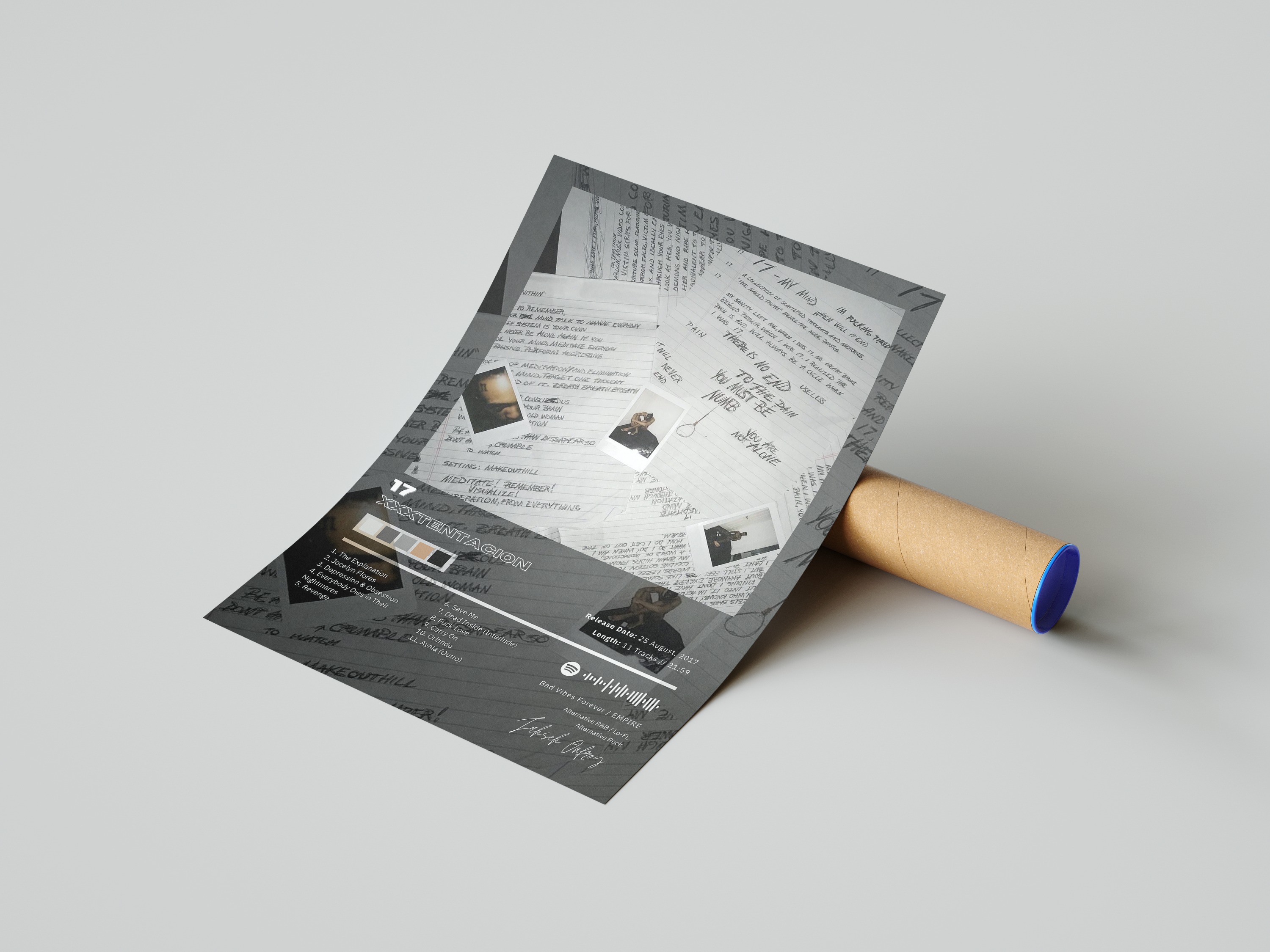 XXXTENTACION '17' Album Poster | Hype Posters