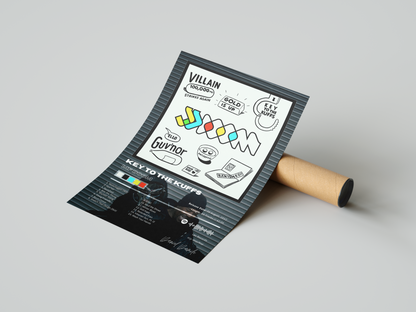 MF DOOM 'Key To The Cuffs' Album Poster | Hype Posters