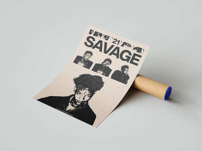 21 Savage 'Trio' Poster | Hype Posters