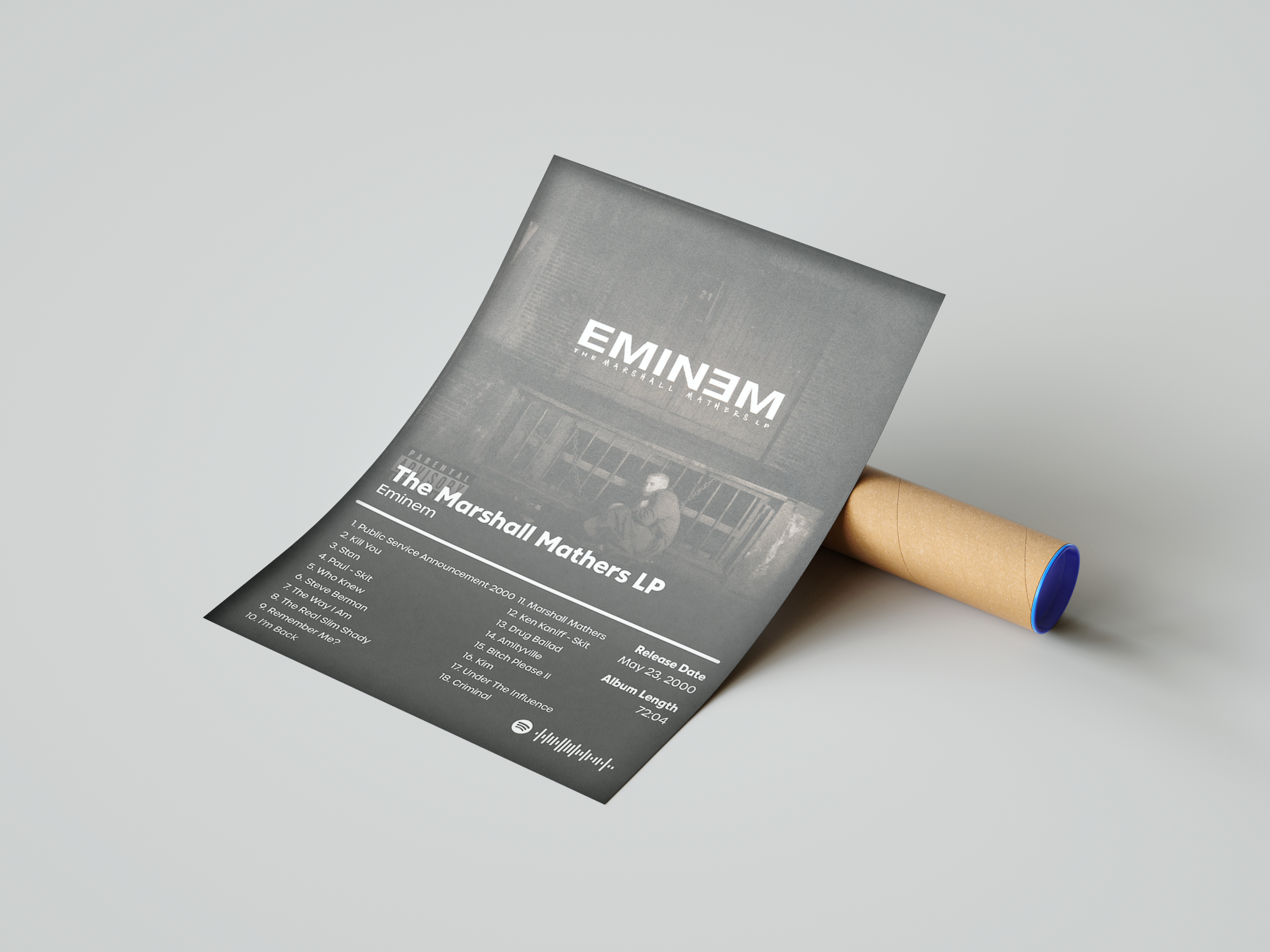Eminem 'The Marshall Mathers LP' Album Poster | Hype Posters