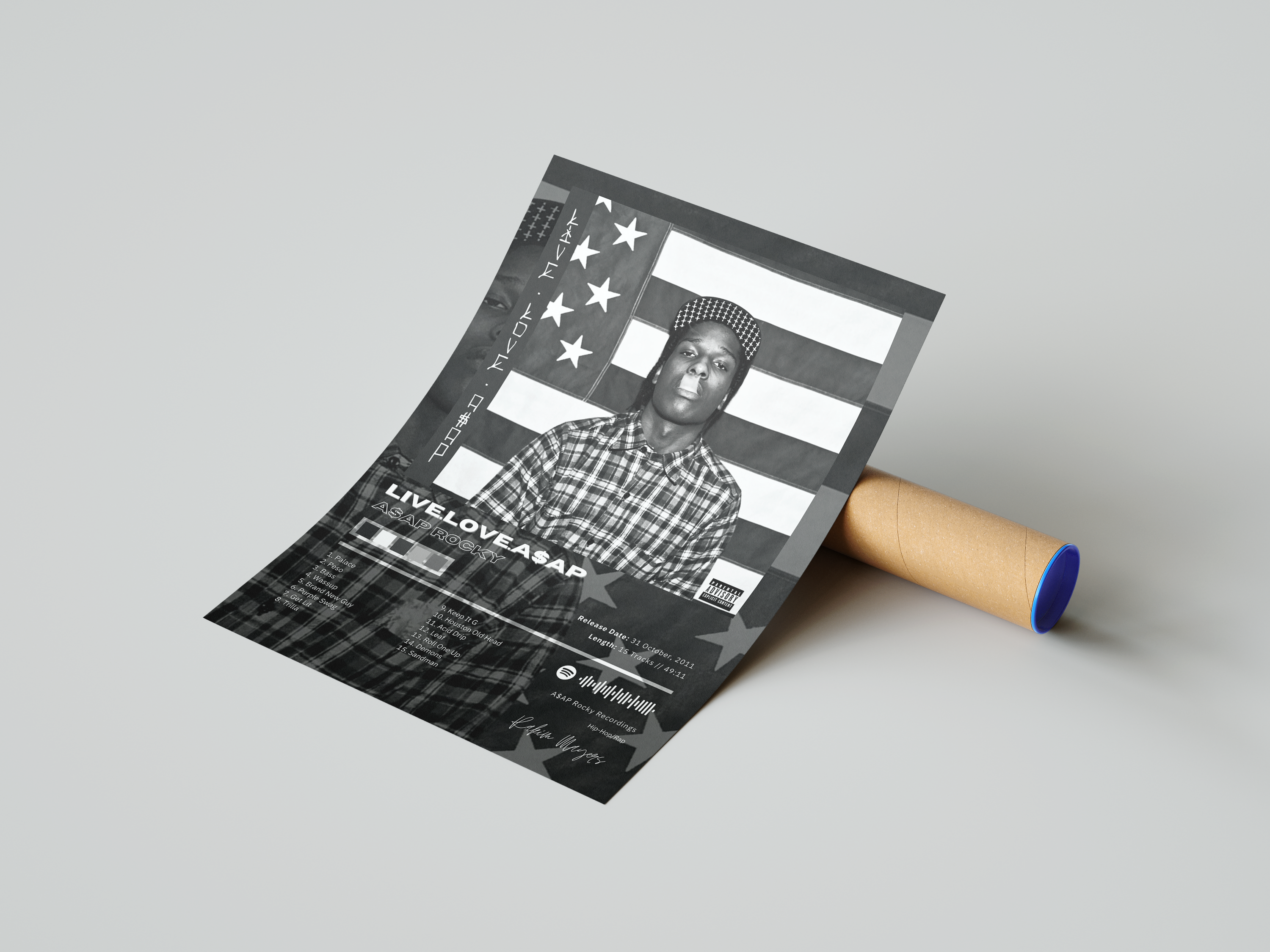 Asap Rocky 'Live Love A$ap' Album Poster | Hype Posters