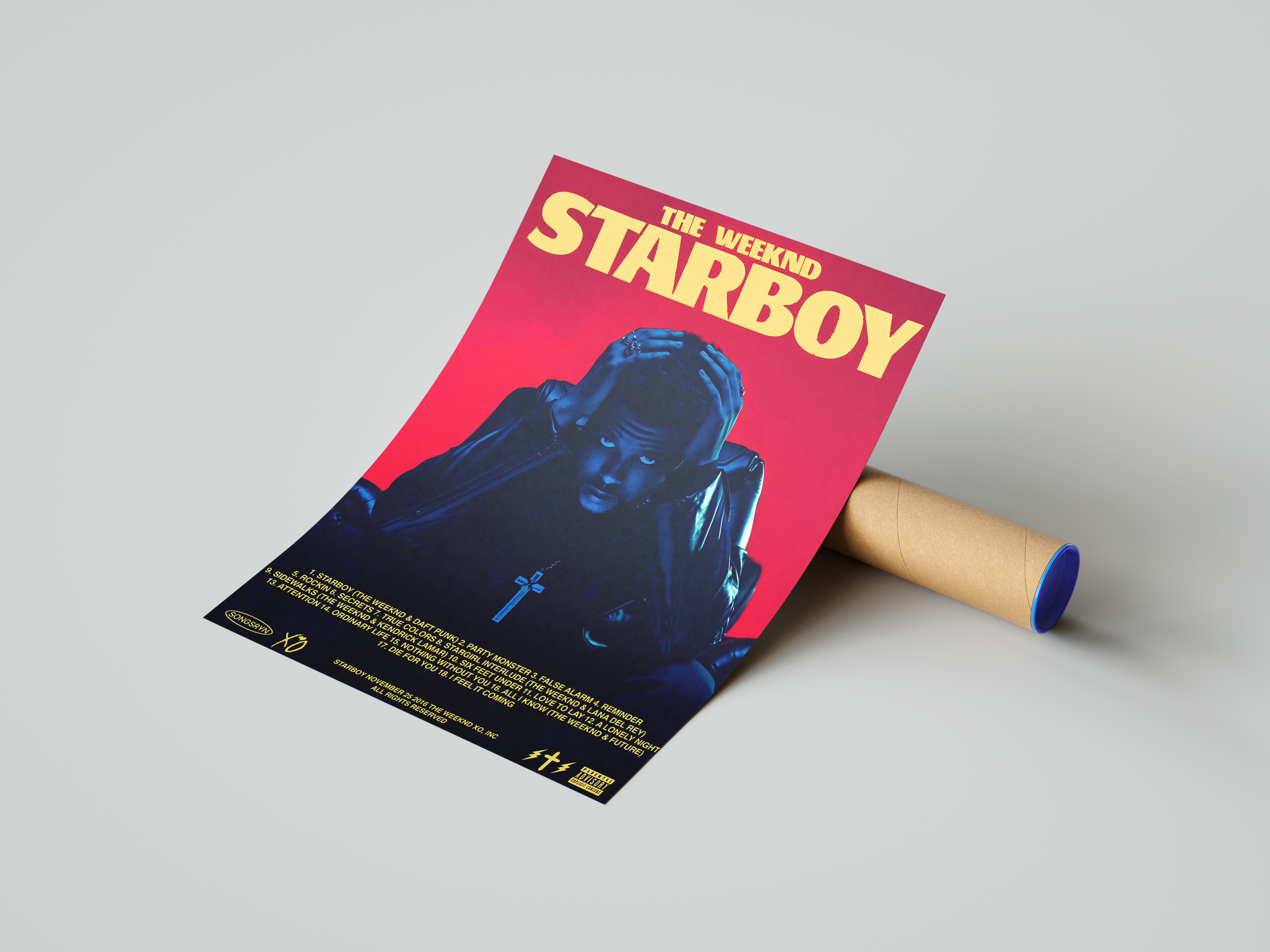 The Weeknd 'Starboy' Poster | Hype Posters