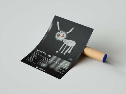 Drake - "For All The Dogs" Album Poster | Hype Posters