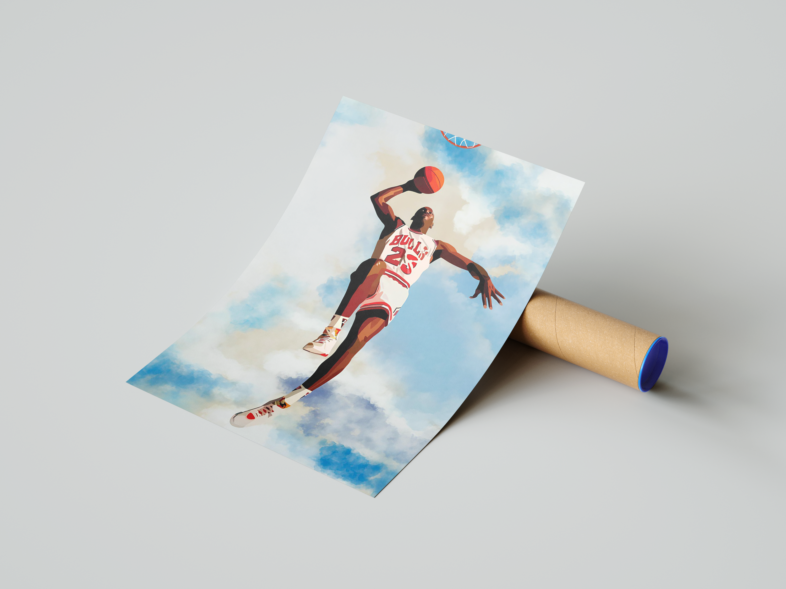 Jordan Bulls Fly Poster | Hype Posters