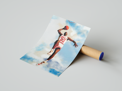 Jordan Bulls Fly Poster | Hype Posters