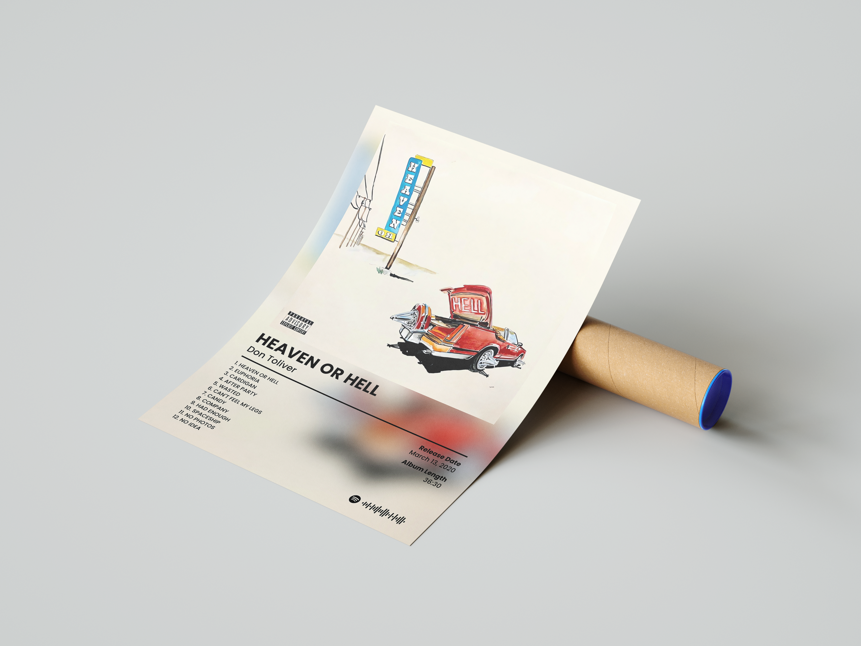 Don Toliver 'Heaven Or Hell' Album Poster | Hype Posters