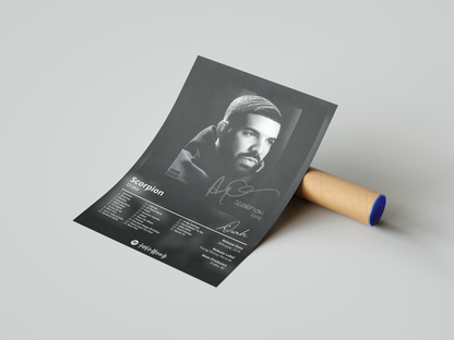 Drake 'Scorpion' Album Poster | Hype Posters