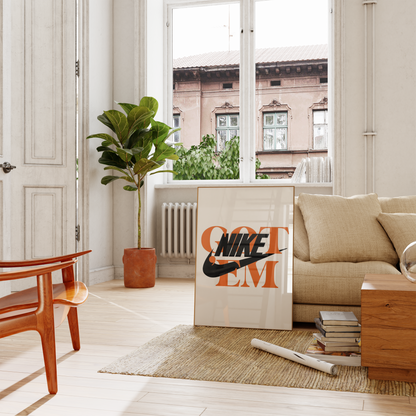 Nike Orange Aesthetic Poster Set | Hype Posters