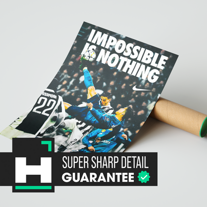 Cristiano Ronaldo 'Impossible Is Nothing' Poster | Hype Posters
