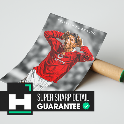 Cristiano Ronaldo Vintage Poster | Hype Posters
