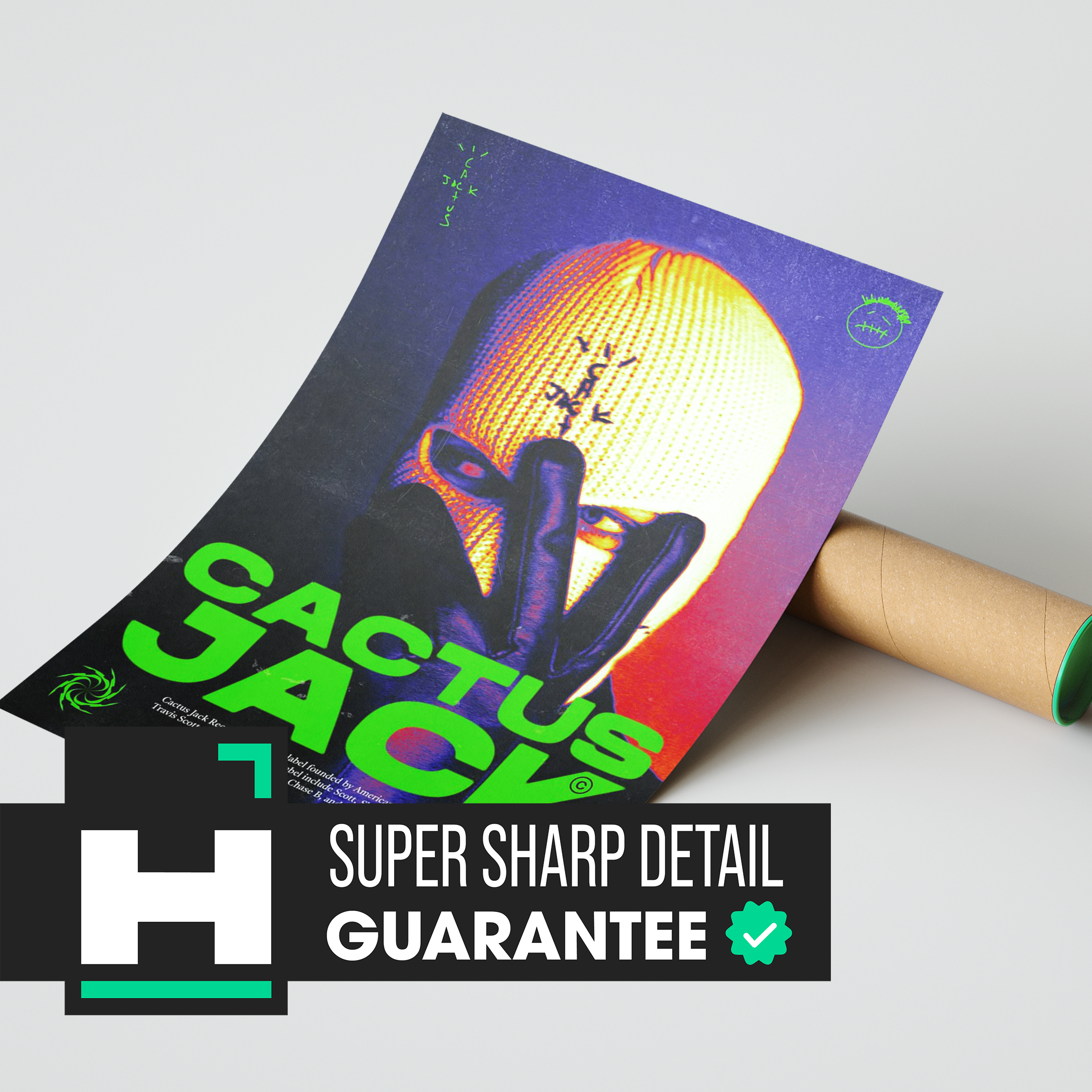 Travis Scott Cactus Jack Art Poster | Hype Posters