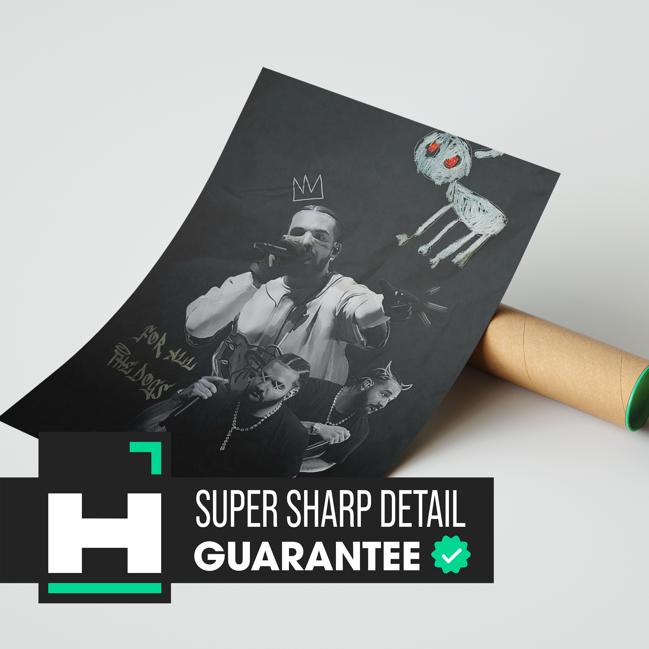 Drake For All The Dogs Poster | Hype Posters