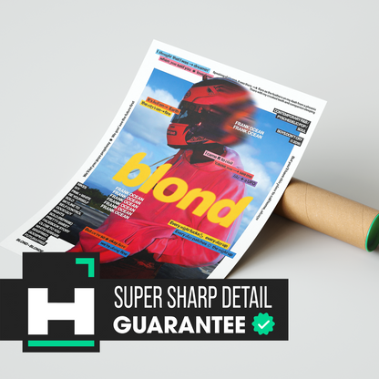 Frank Ocean Blond Poster