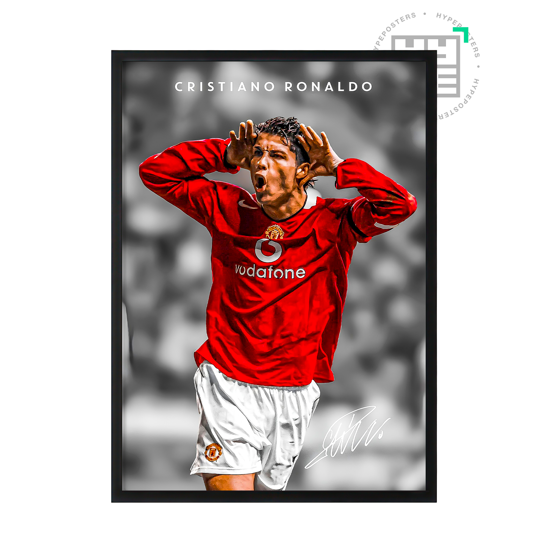 Cristiano Ronaldo Vintage Poster | Hype Posters