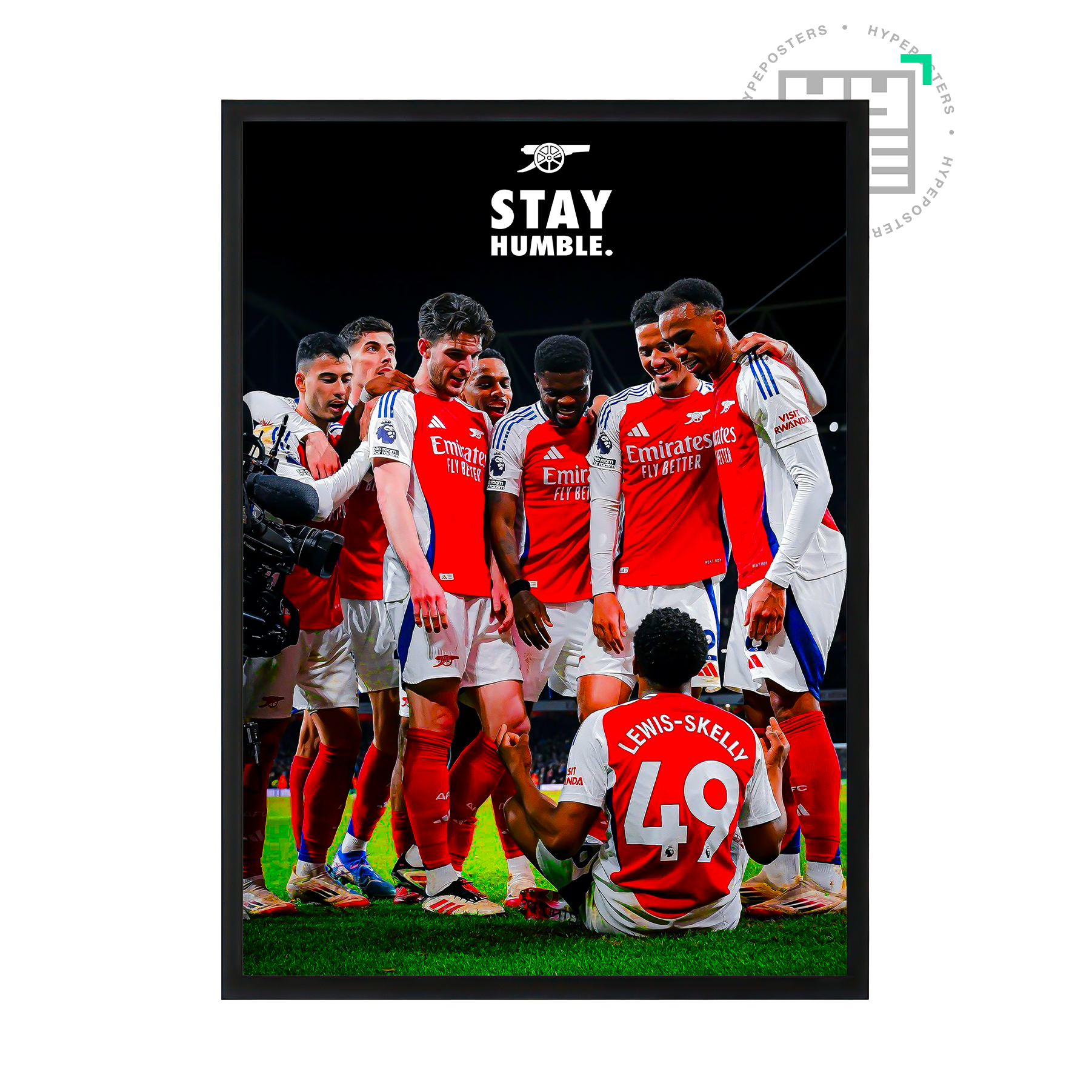 Arsenal 'Stay Humble' Poster | Hype Posters