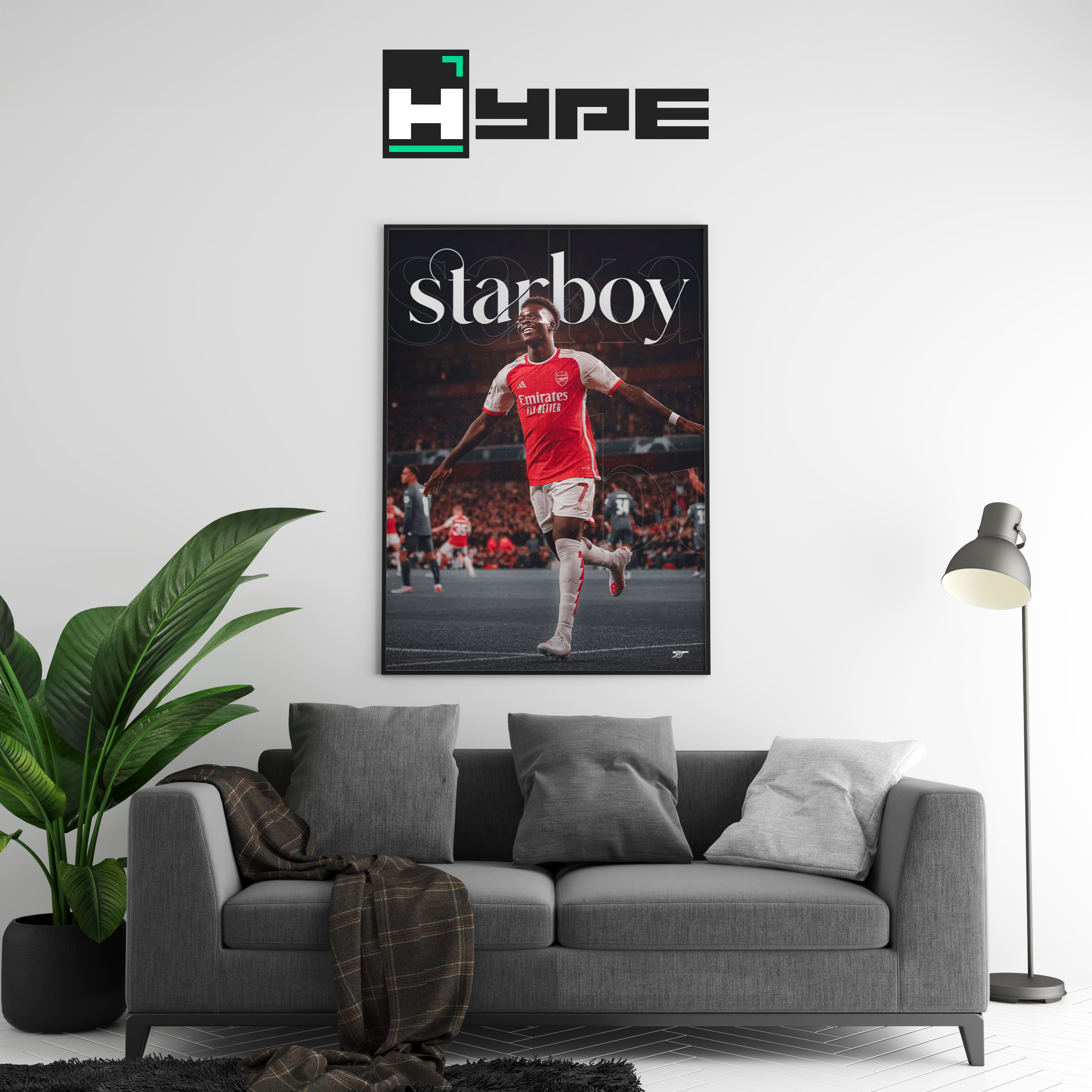 Bukayo Saka 'Starboy' Poster | Hype Posters