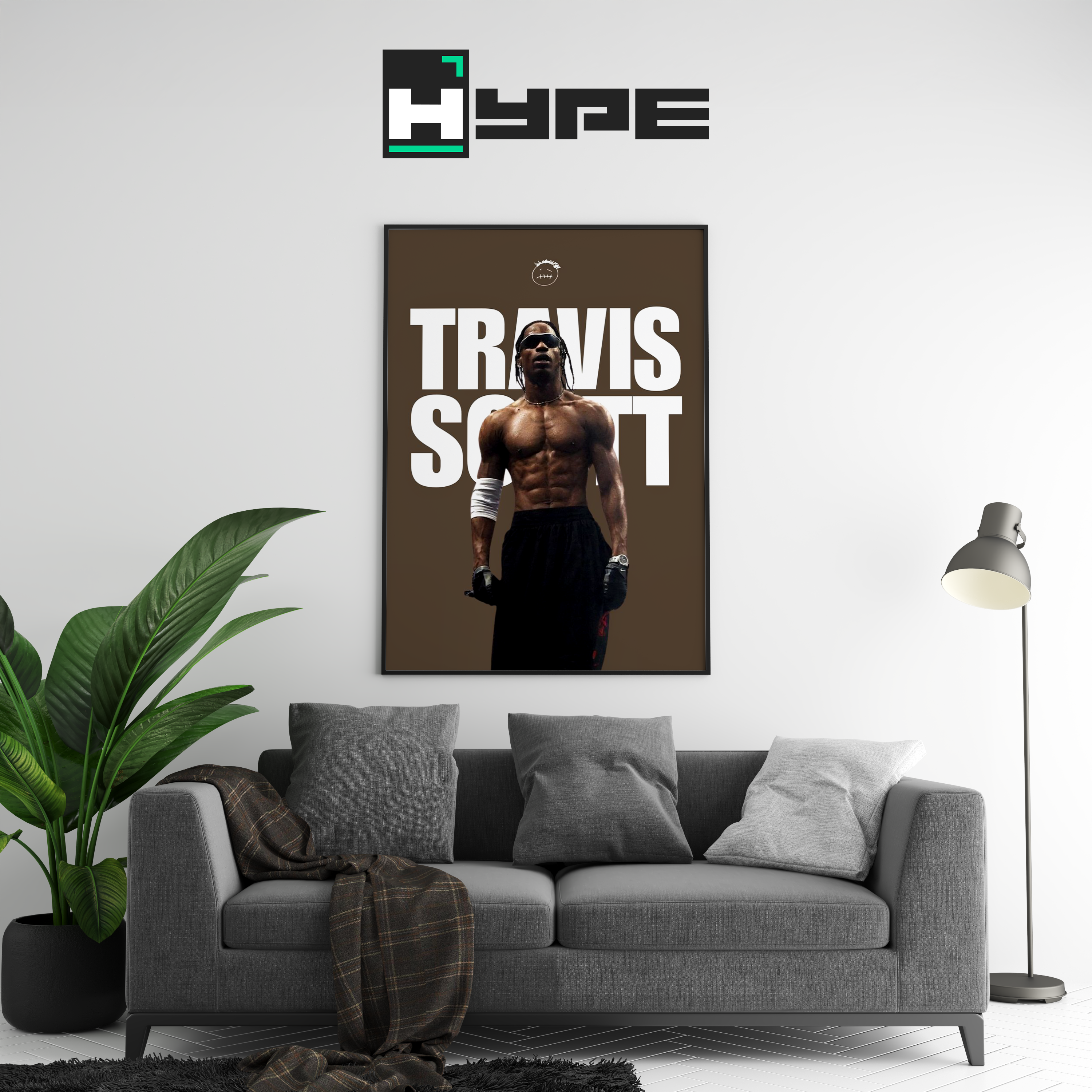 Travis Scott Brown Poster | Hype Posters