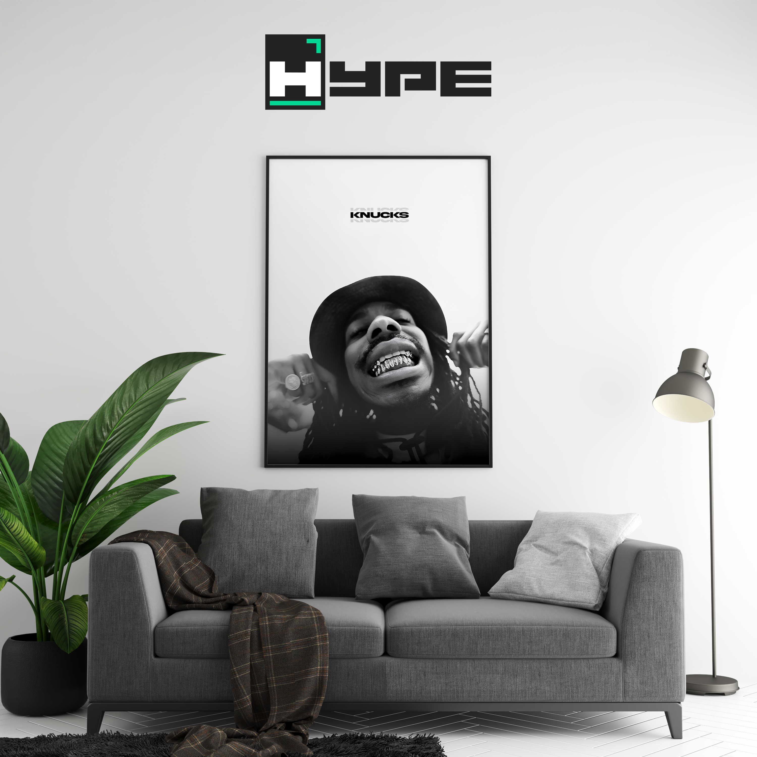 Knucks B&W Poster | Hype Posters