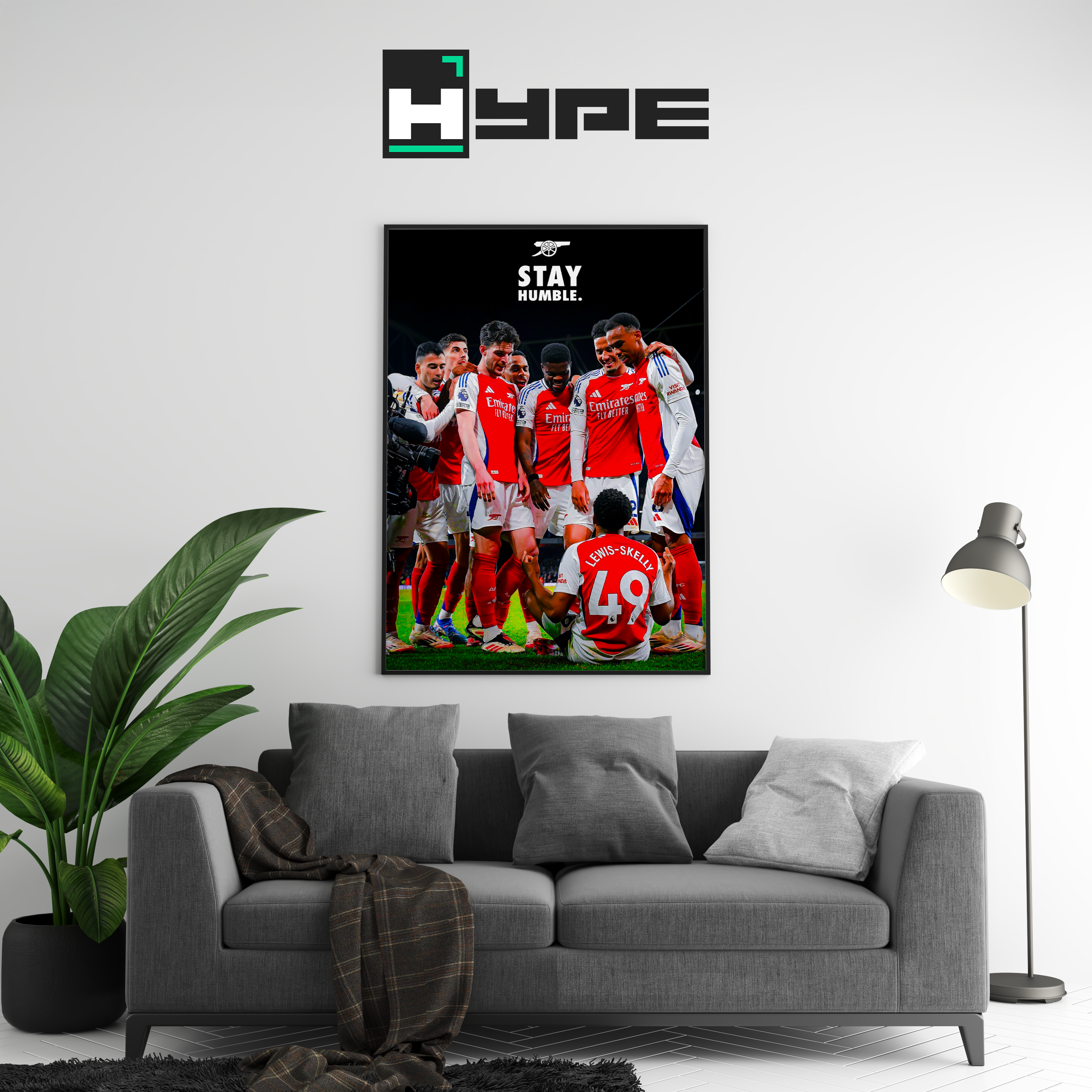Arsenal 'Stay Humble' Poster | Hype Posters