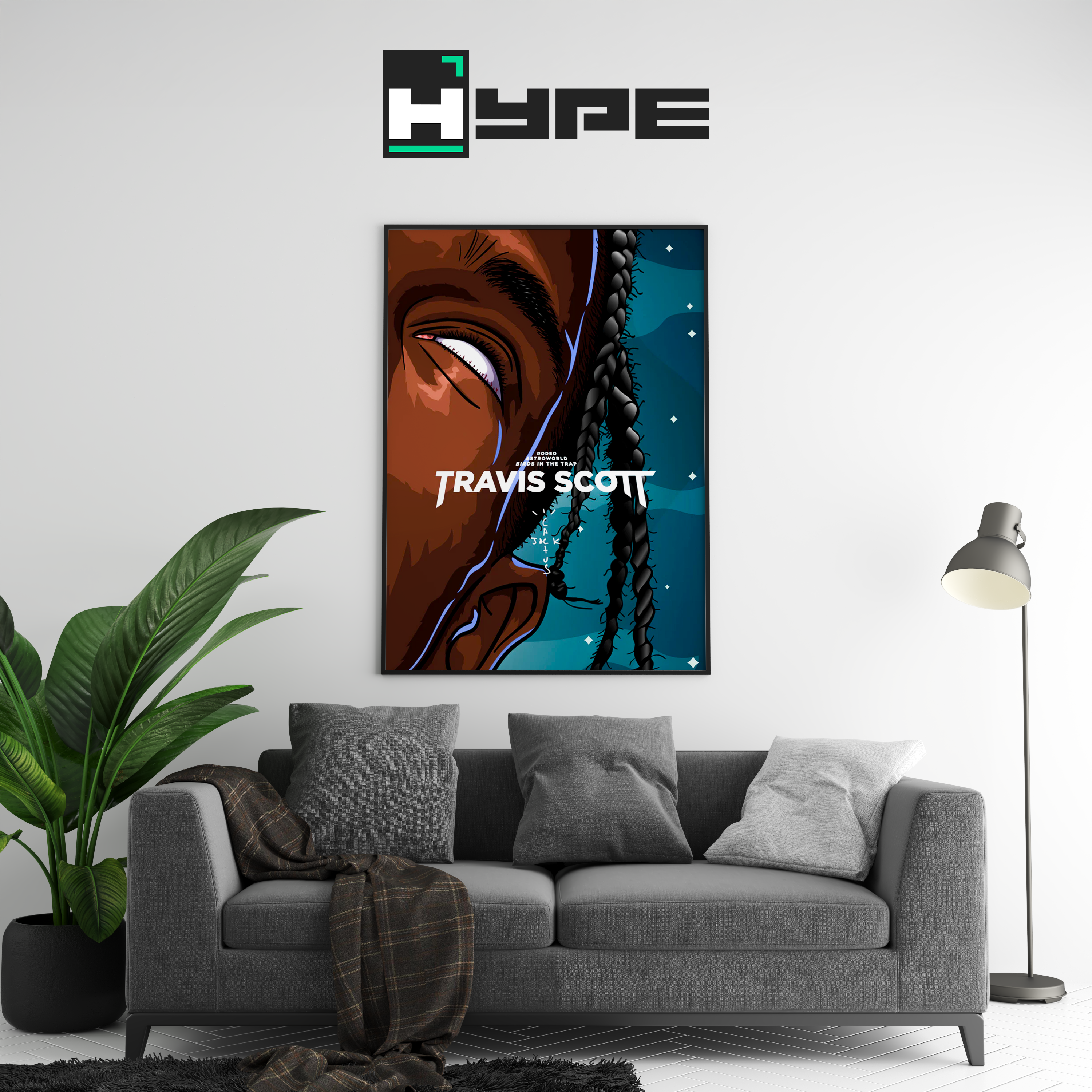 Travis Scott Art Poster | Hype Posters