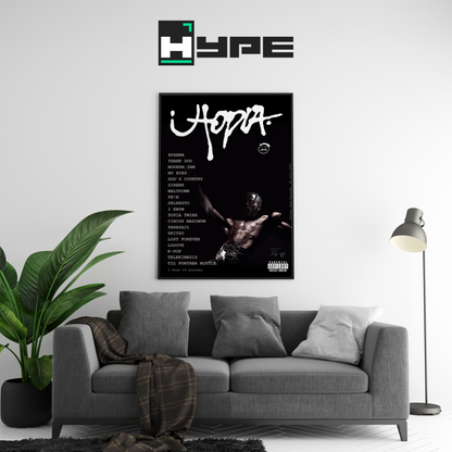 Travis Scott Utopia Tracklist Poster | Hype Posters