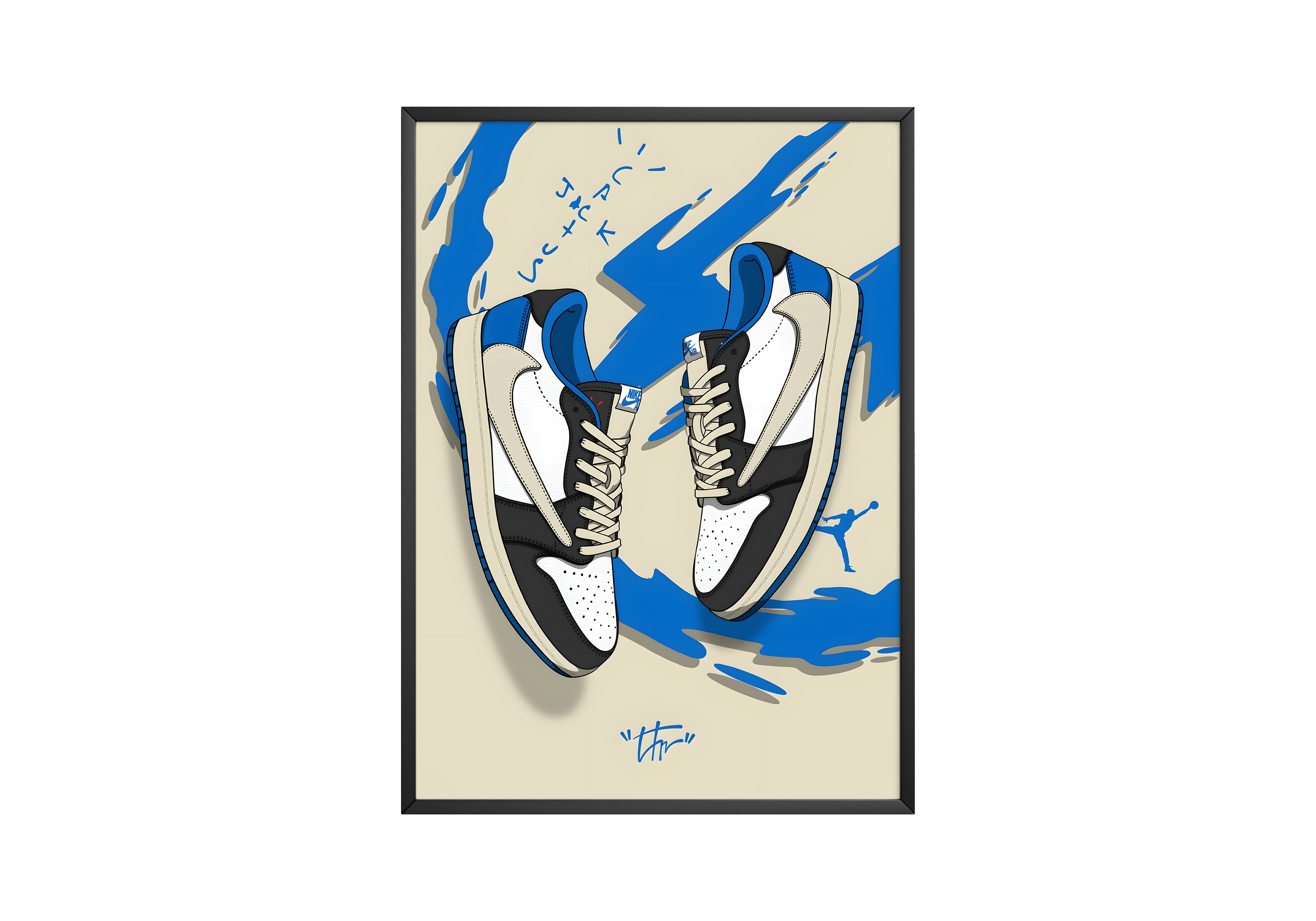 Nike Blue Cactus Jack Poster | Hype Posters