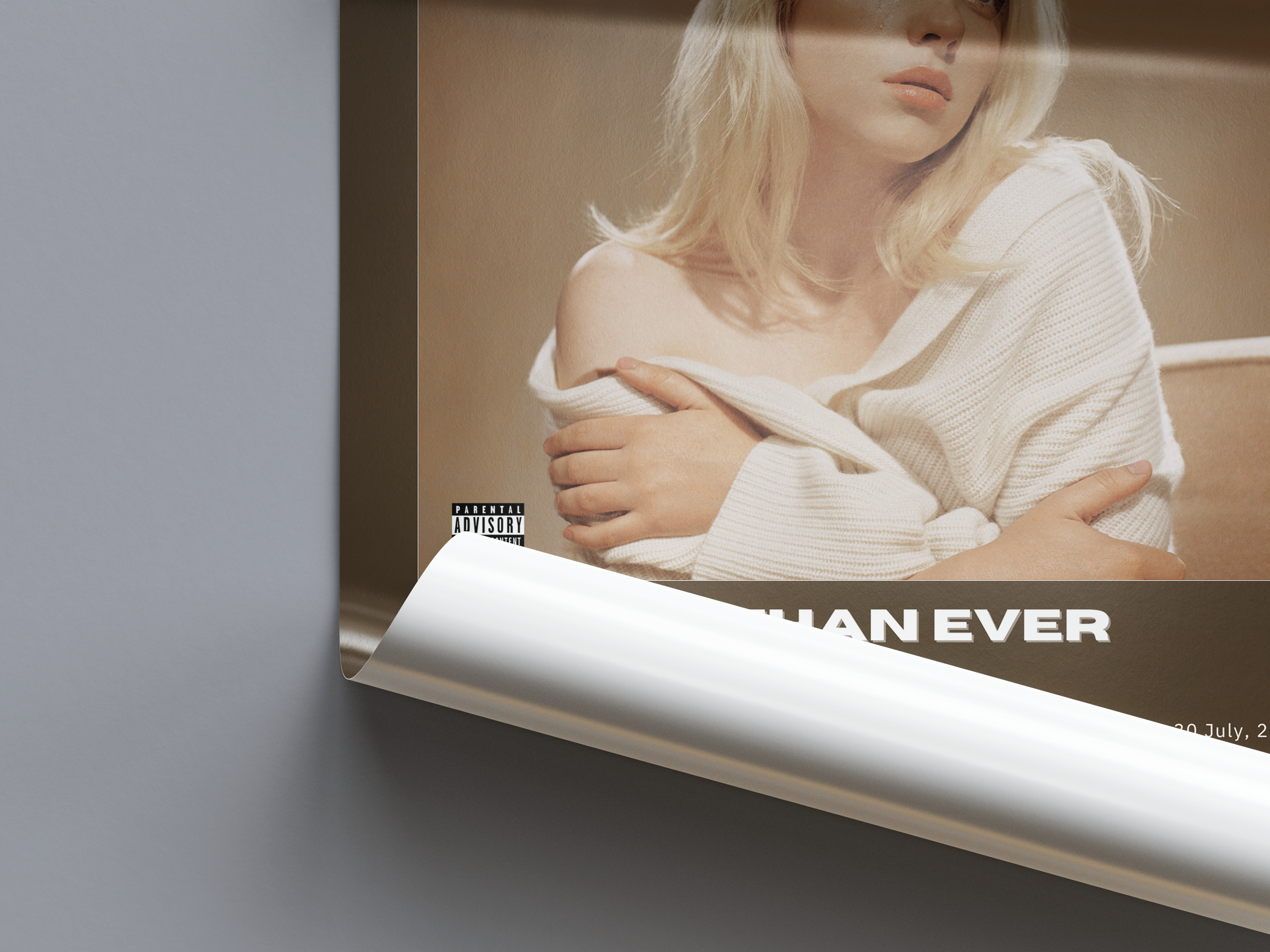 Billie Eilish 'Happier Than Ever' Album Poster | Hype Posters