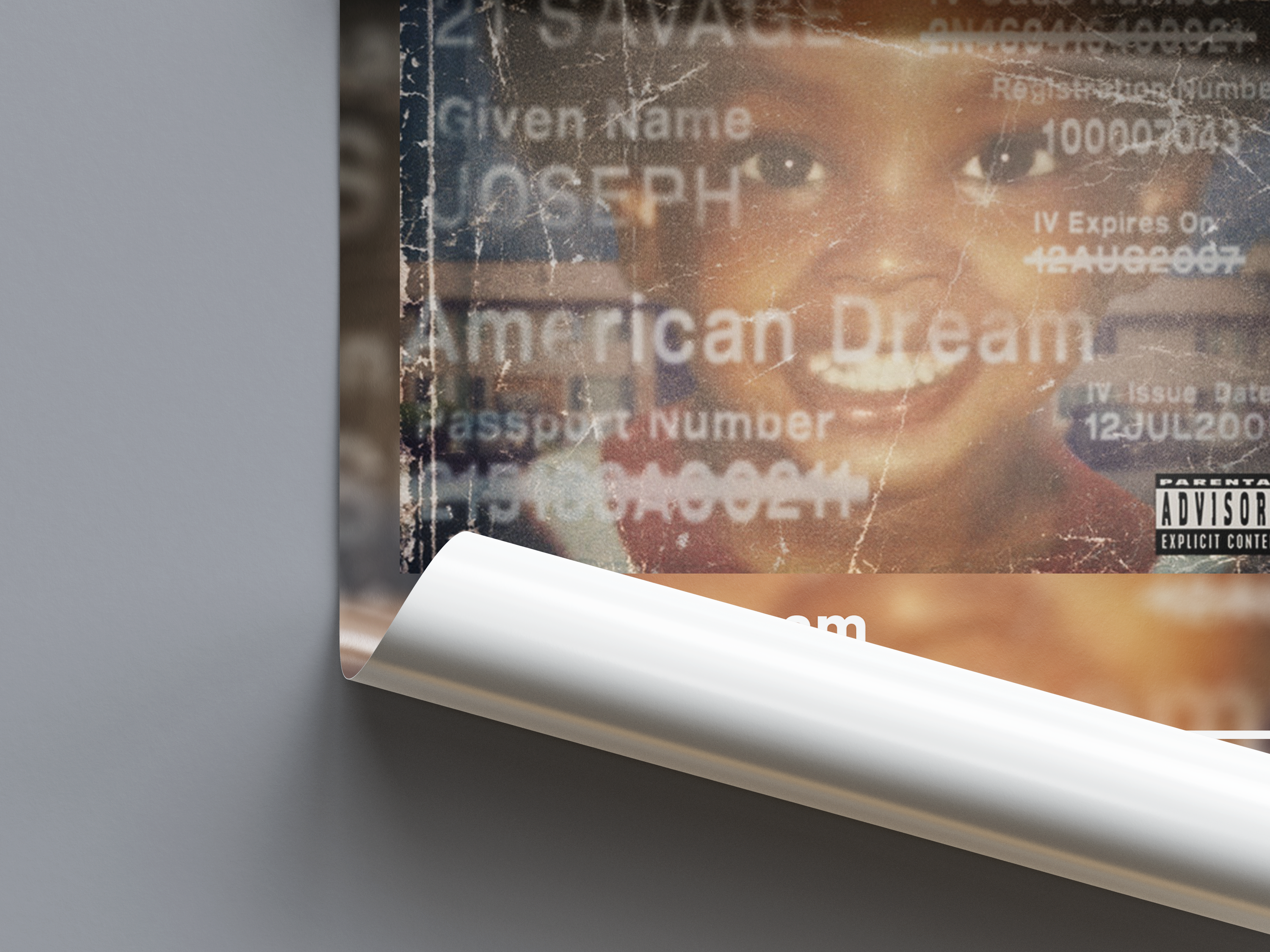 21 Savage 'american dream' Album Poster | Hype Posters