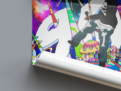 Juice WRLD 'The Party Never Ends' Poster | Hype Posters