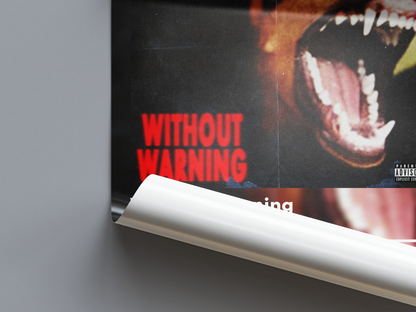 21 Savage 'Without Warning' Album Poster | Hype Posters