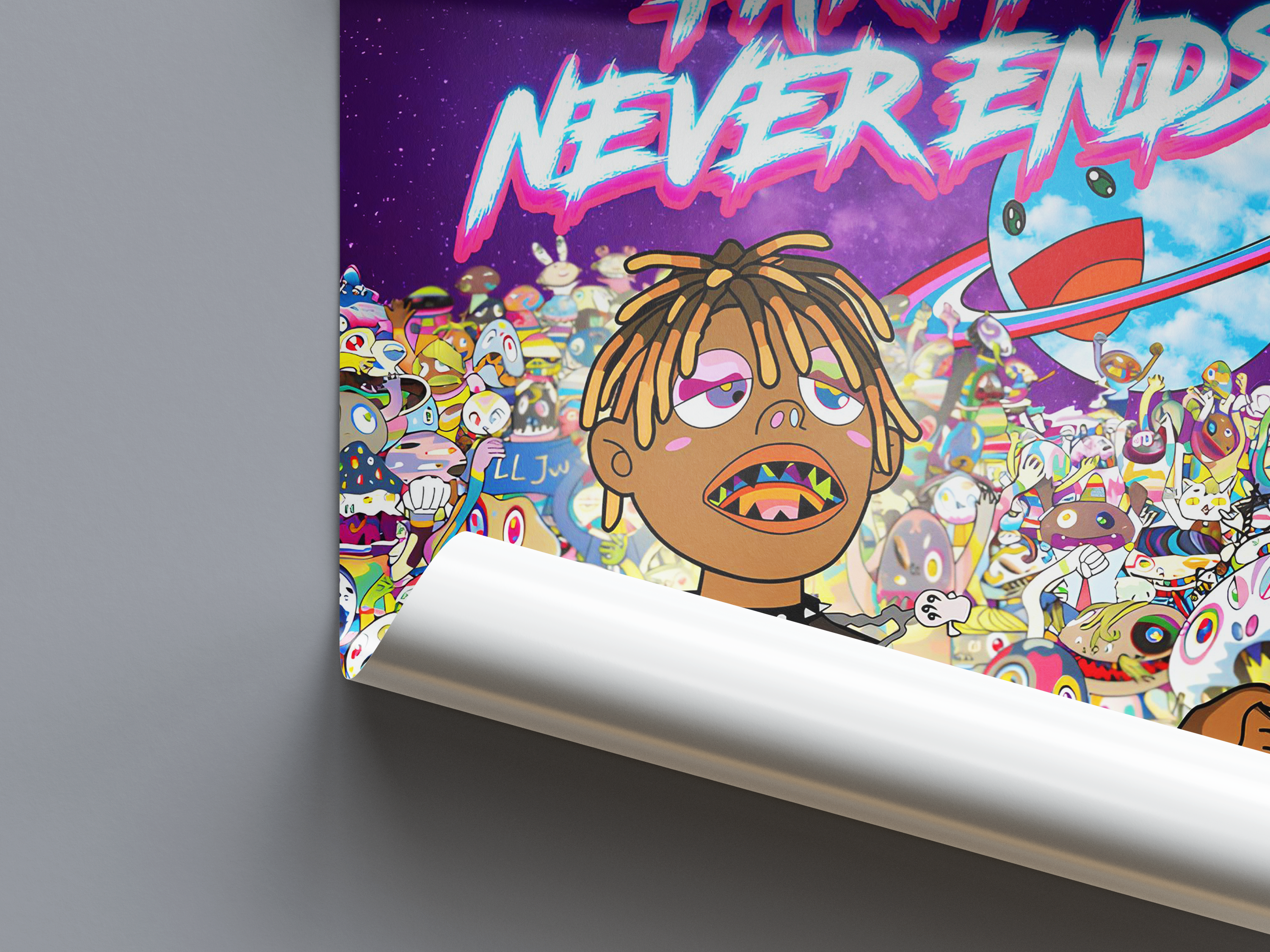 Juice WRLD 'The Party Never Ends' Poster | Hype Posters
