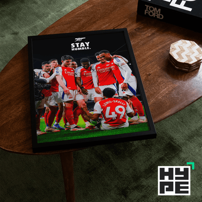 Arsenal 'Stay Humble' Poster - Posters, Prints & Wall Art | HYPE Posters