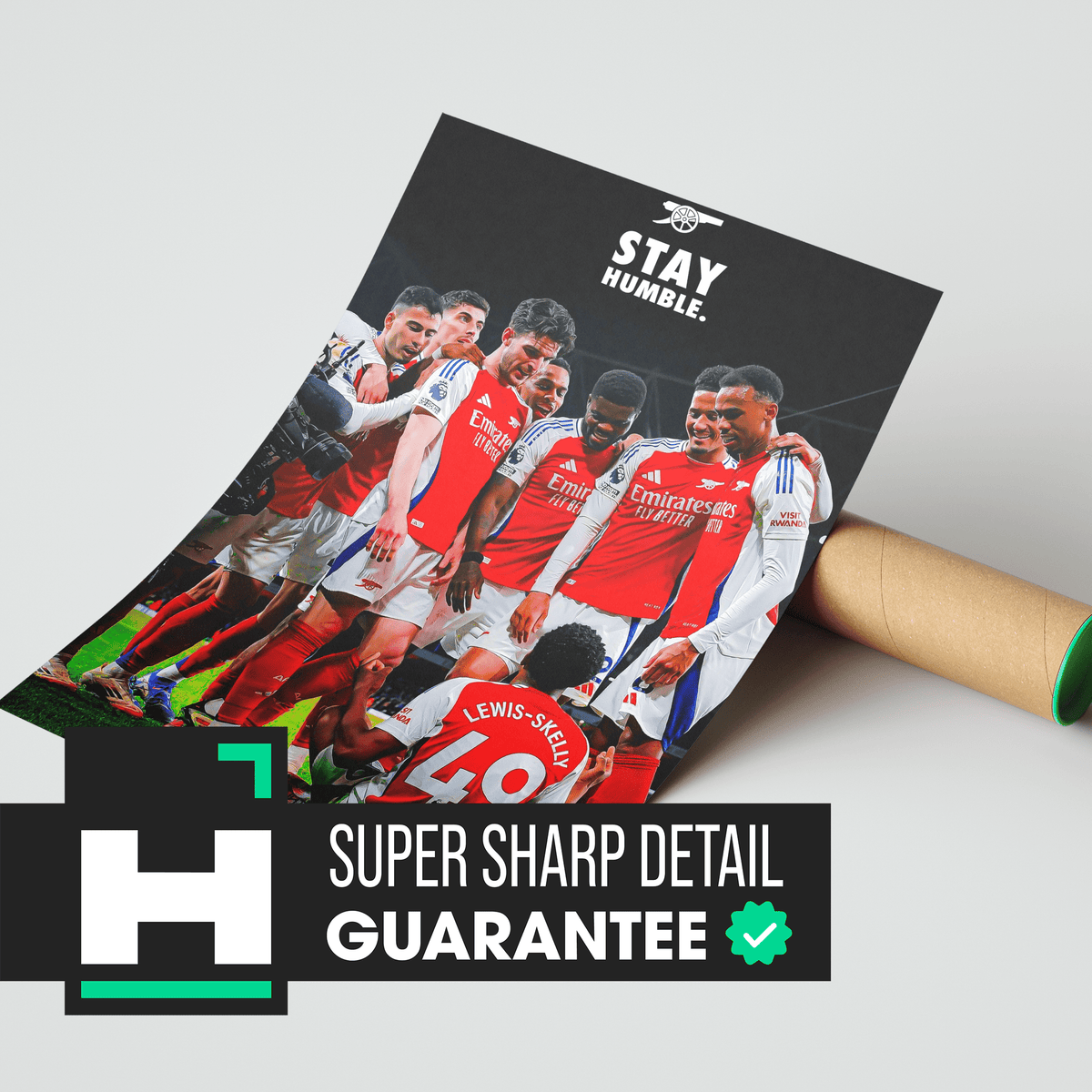 Arsenal 'Stay Humble' Poster - Posters, Prints & Wall Art | HYPE Posters