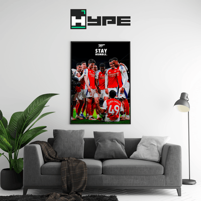 Arsenal 'Stay Humble' Poster - Posters, Prints & Wall Art | HYPE Posters