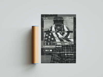 Asap Rocky 'Long Live A$ap' Album Poster - Posters, Prints & Wall Art | HYPE Posters