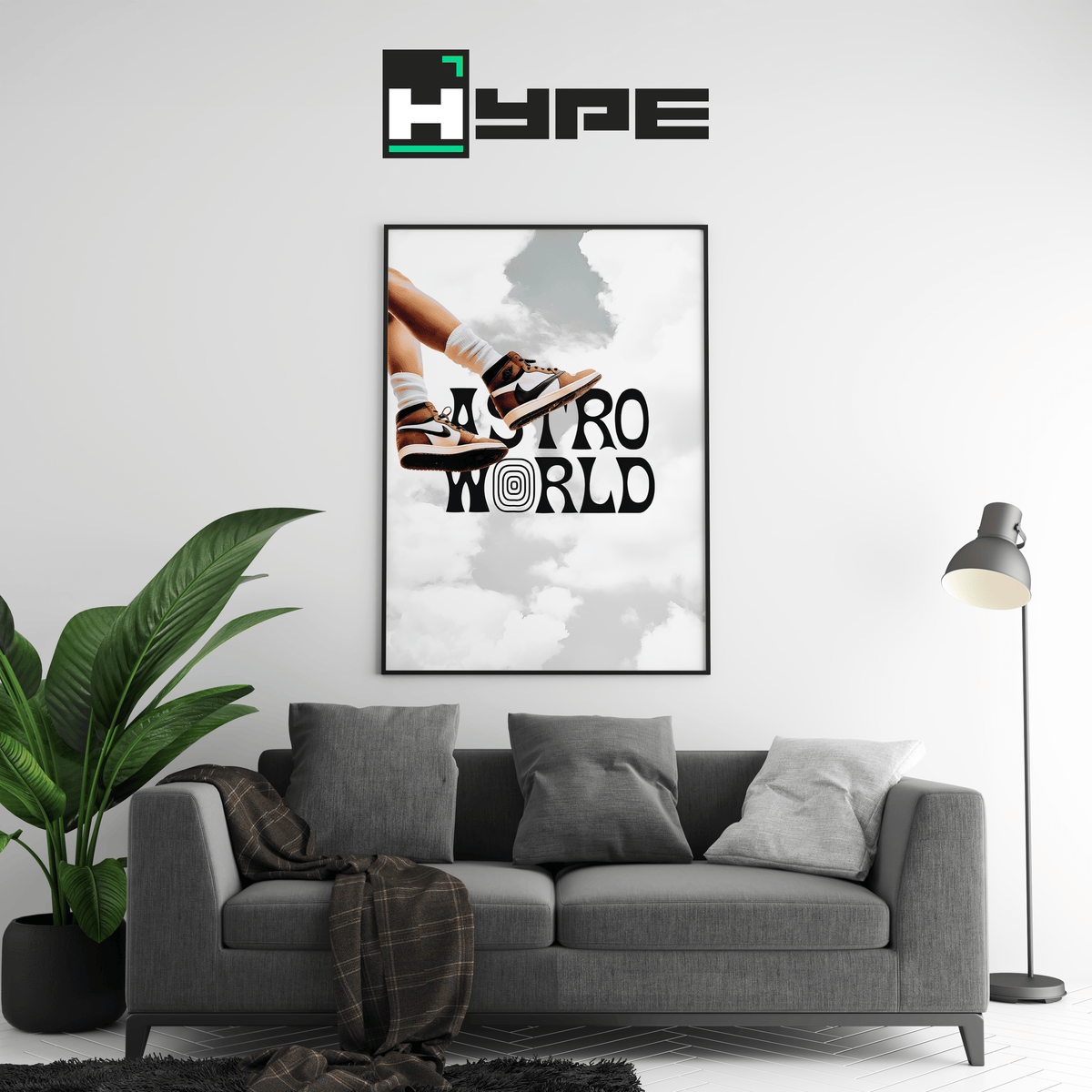 Astroworld Sneakers Poster - Posters, Prints & Wall Art | HYPE Posters