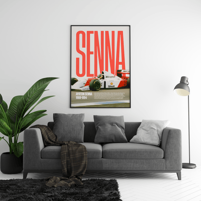 Ayrton Senna Vintage Poster - Posters, Prints & Wall Art | HYPE Posters