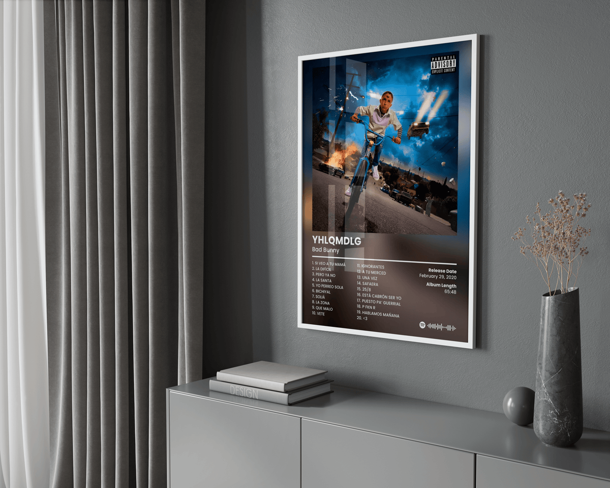 Bad Bunny 'YHLQMDLG' Album Poster - Posters, Prints & Wall Art | HYPE Posters